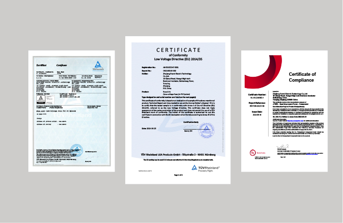 Certificates